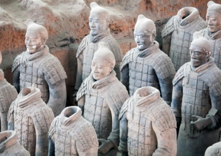 monument chinois célèbre xian terre cuite