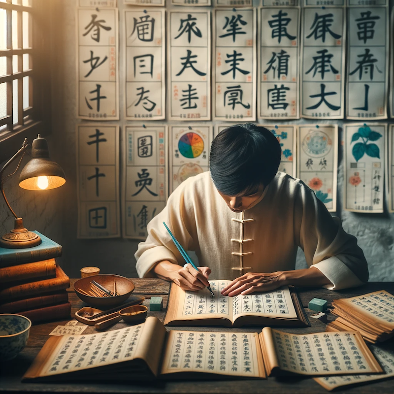 Memoire caracteres chinois