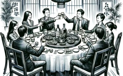 Repas d'affaires en Chine