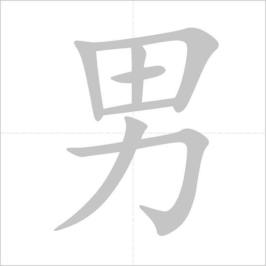 ordre des traits caractere nan en chinois