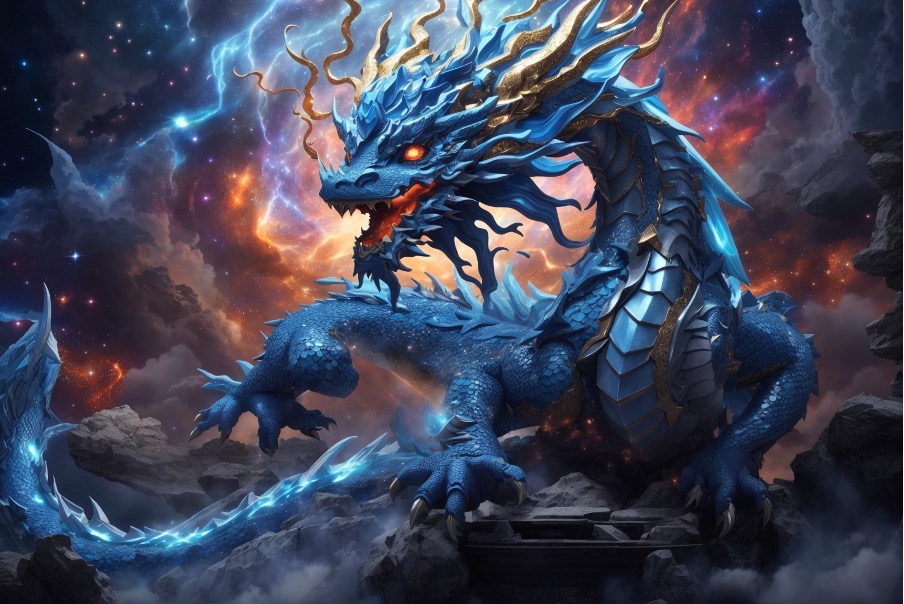Le dragon d’azur Qinlong