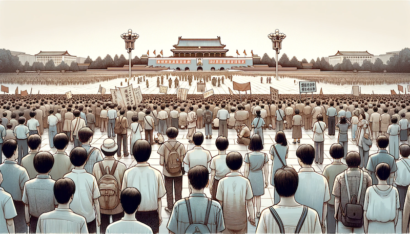 Comment se sont déroulées les manifestations de la place Tiananmen ?