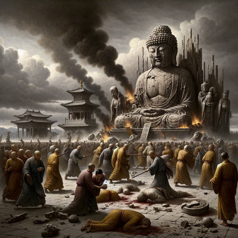 La persécution des bouddhistes