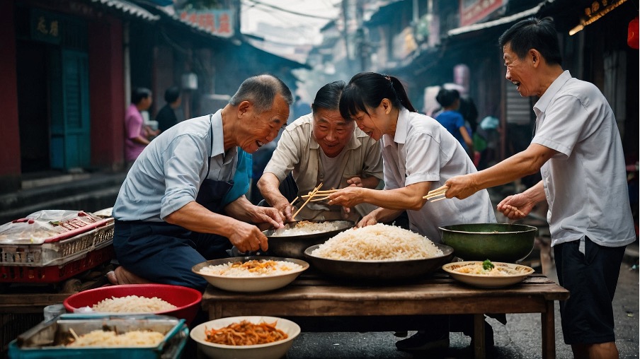 La culture du riz en Chine