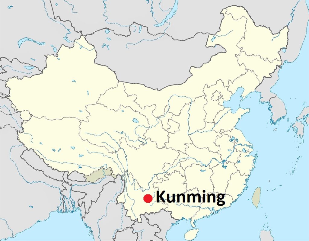 Carte de kunming