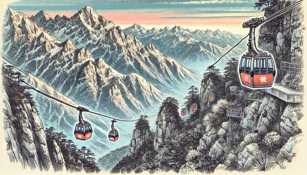 Yulong_Cable_Cars_Lijiang_illustration