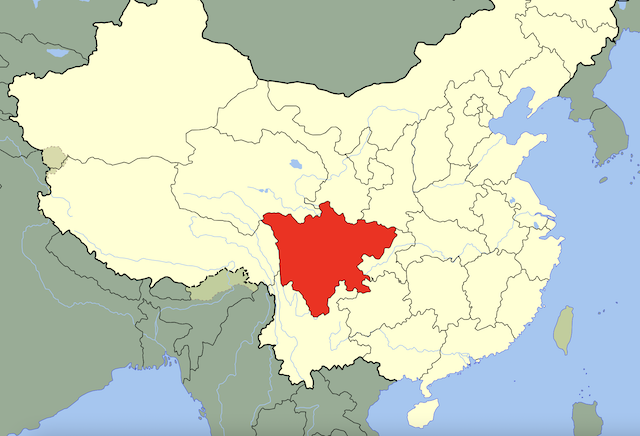 Carte du sichuan