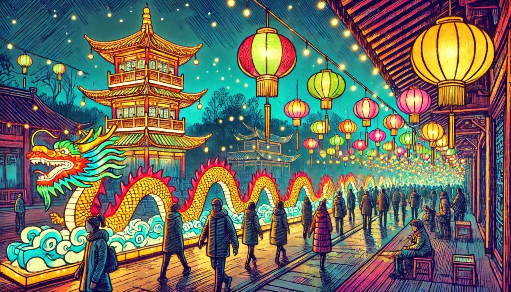 Fete des lumiere a zigong en Chine