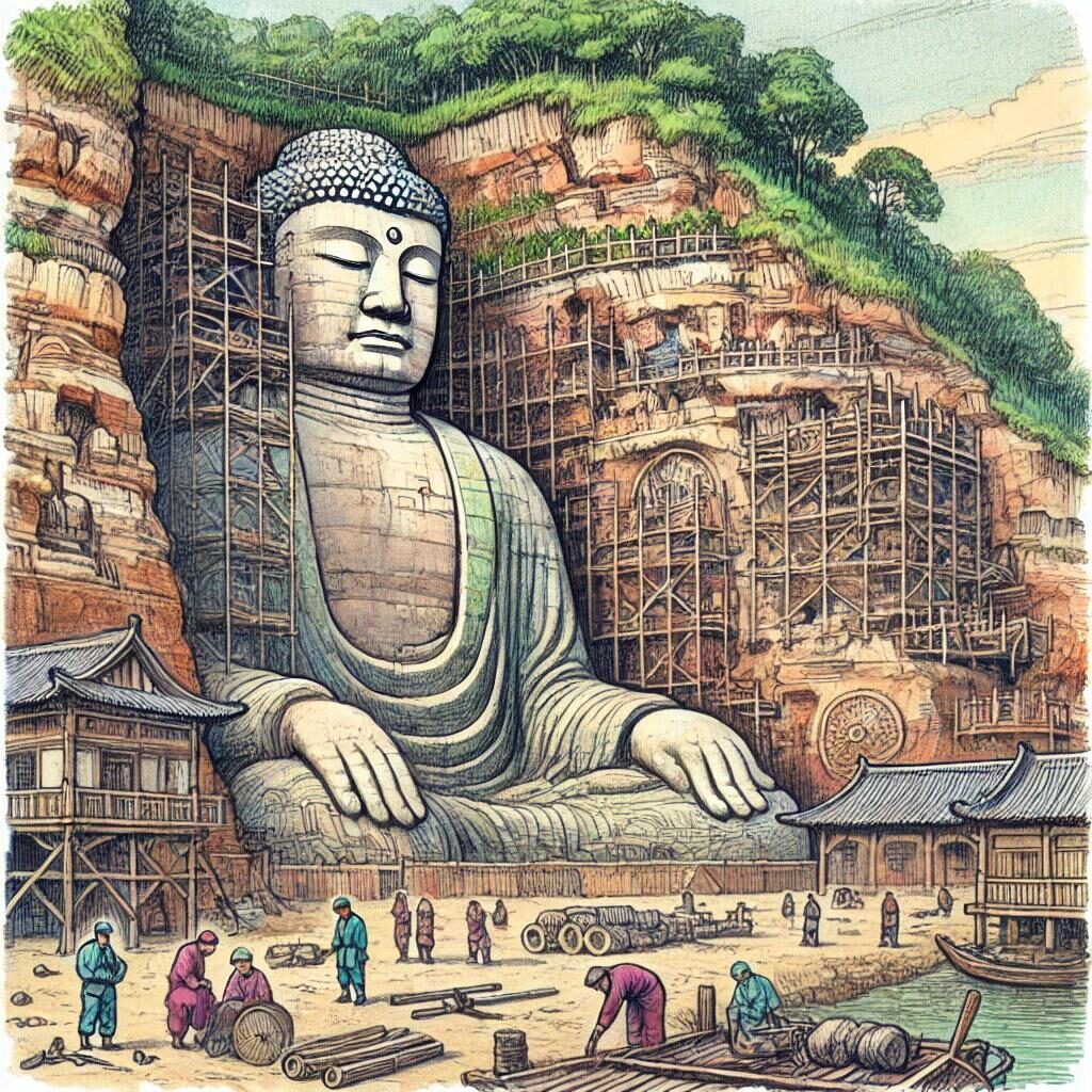 construction_grand_buddha_leshan