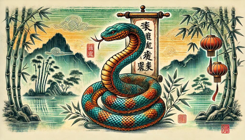 Serpent en chinois