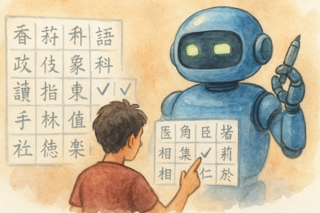 Robot_analyse_test_caracteres_chinois