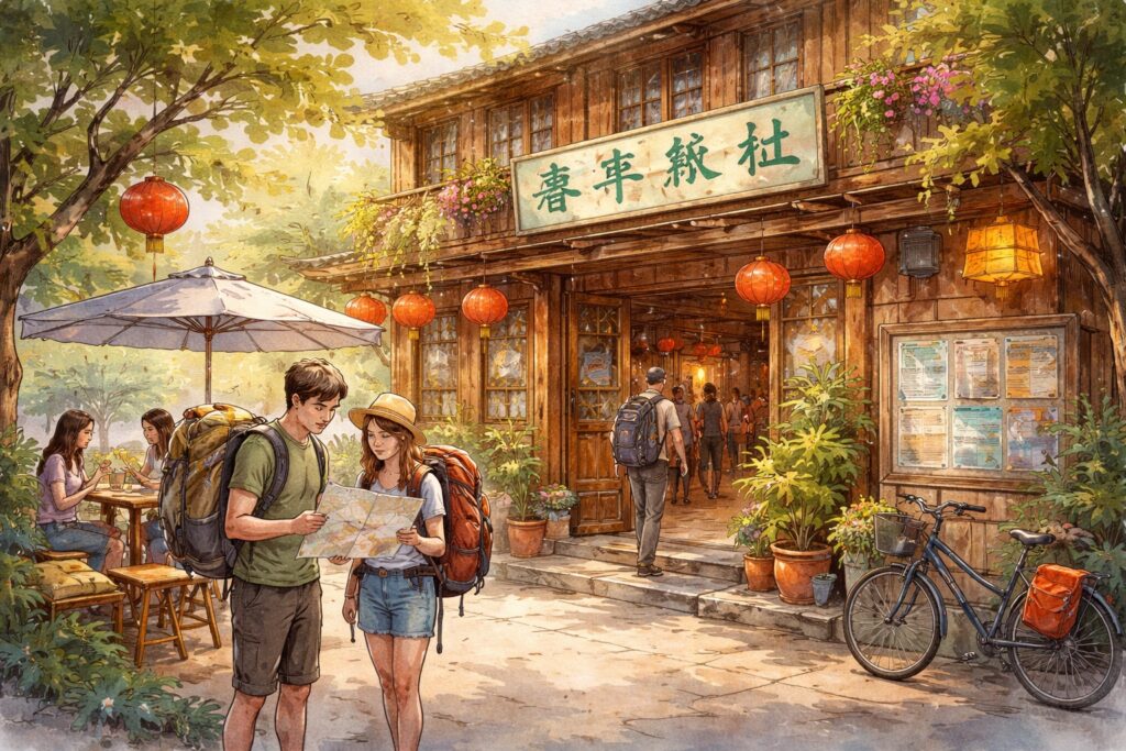 auberge_jeunesse_chine_aquarelle