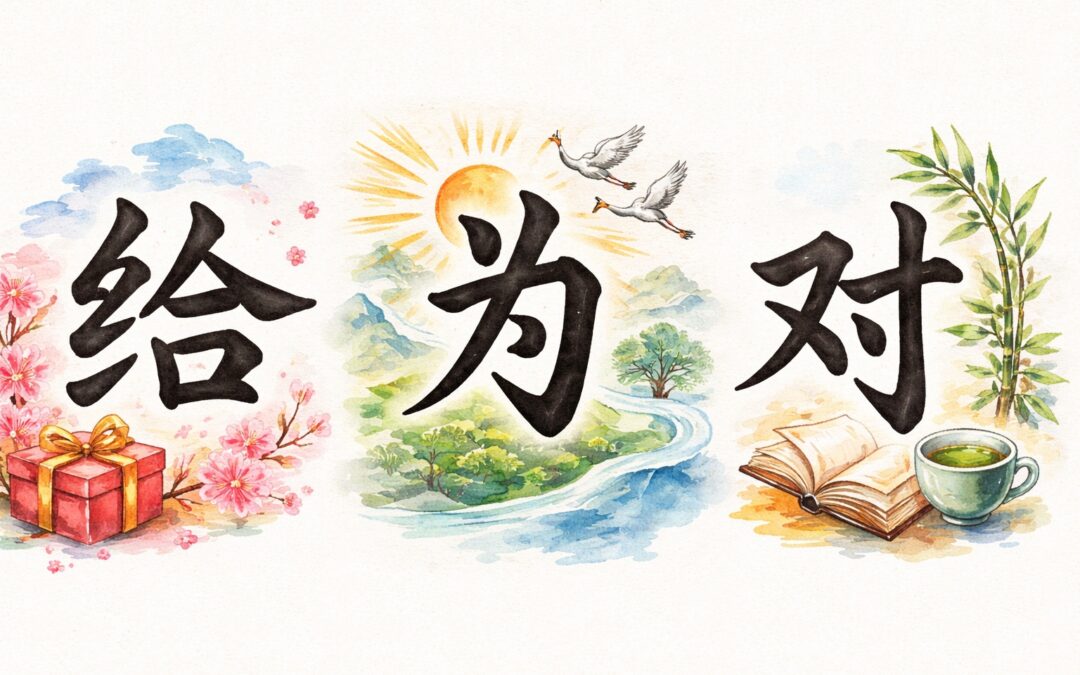 Comment dire POUR en chinois – Vocabulaire débutant