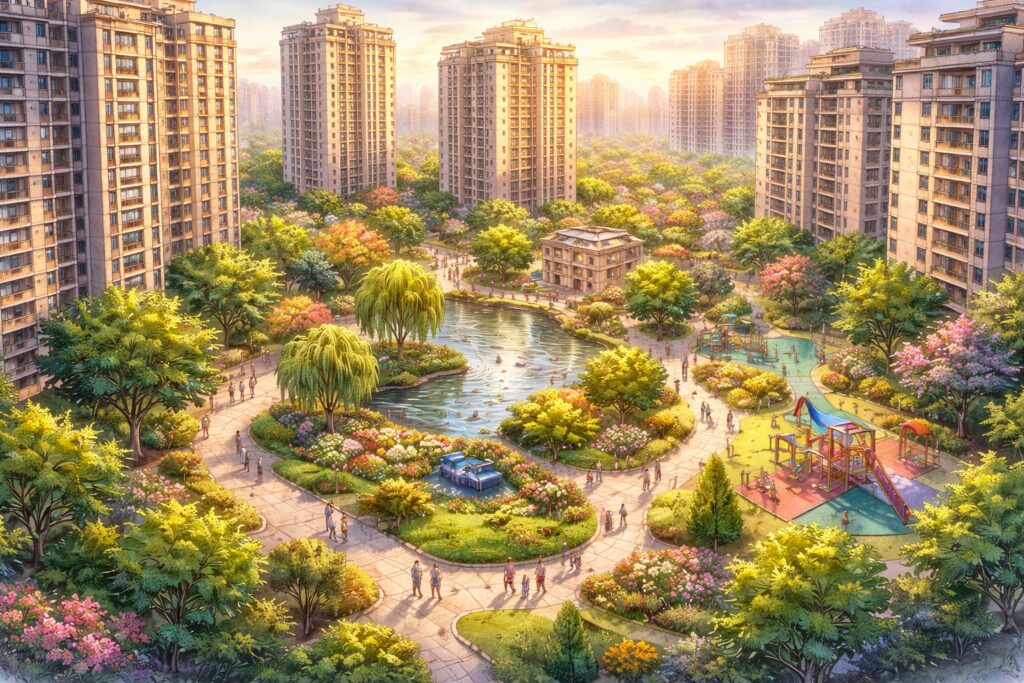 quartier residentiel chinois